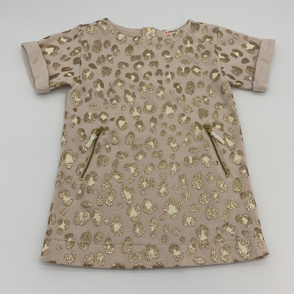 CREWCUTS sparkly leopard print Size 2